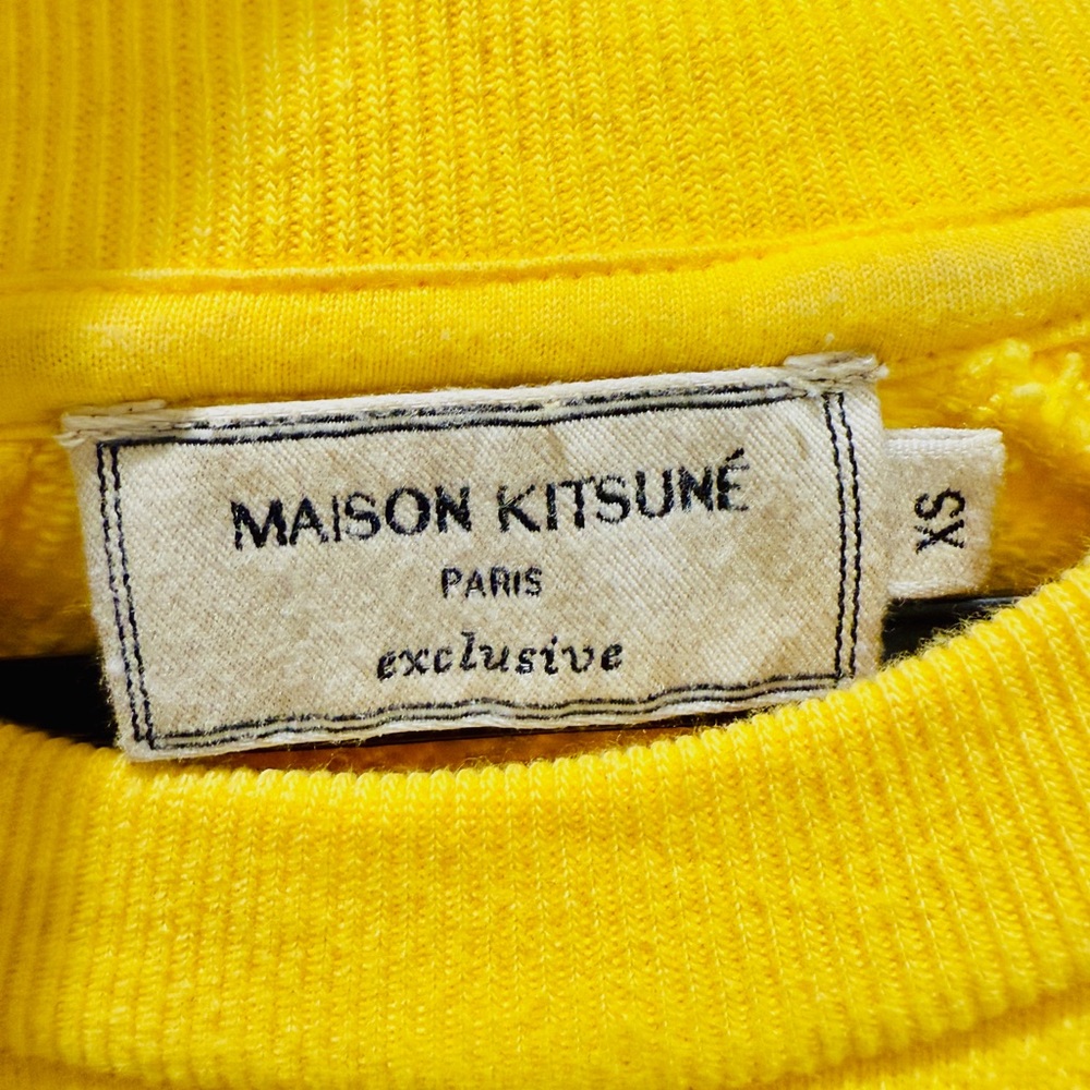 MAISON KITSUNE x TOILETPAPER Limited Edition Crewneck Sweatshirt Smiley Design - Picture 5 of 7
